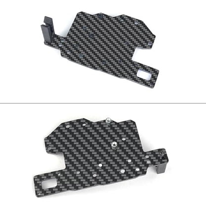 RC Car Carbon Fiber ESC Mounting Fixing Plate ESC Mount Plate ESC Bracket Mounting Bracket Upgrade Parts Compatible with Arrma Kraton 6S V4&V5 BLX Typhon 6S TLR 1/8 RC Car