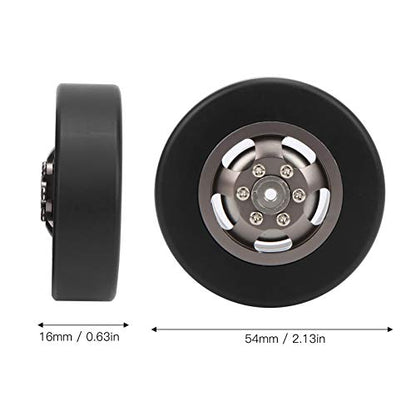 54mm Wheel Rim Tire Drift High Wear Resistance Excellent Durability RC Car Model WPL D12 1/10 RC Tires (Titanium T)