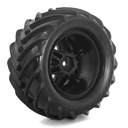 Compatible with TRAXXAS for E-Revo MJX 16207 16208 SCY 16101 HBX 1/16 RC Car Part 4pcs 90mm Monster Truck Tires Wheel 12mm Hex RC Assortment
