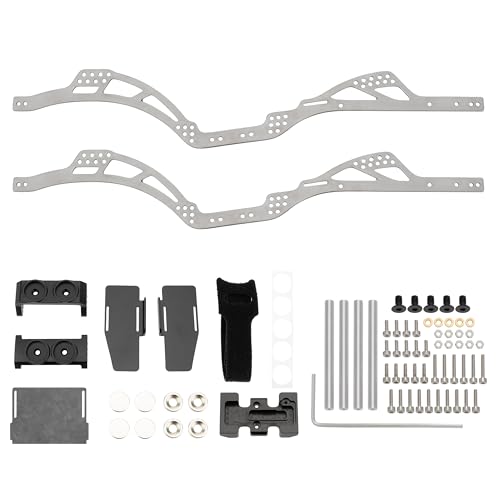 MEUS RACING SCX24 LCG Chassis TC4 Titanium Frame for Axial SCX24 C10 Bronco Wrangler 1/24 RC Crawler Upgrades (C10) - color: C10