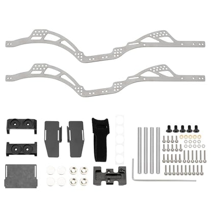 MEUS RACING SCX24 LCG Chassis TC4 Titanium Frame for Axial SCX24 C10 Bronco Wrangler 1/24 RC Crawler Upgrades (C10) - color: C10