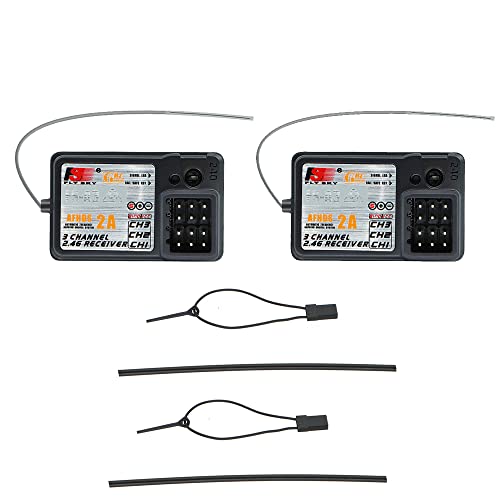 Flysky FS-A3 3CH Receiver 2.4G for FS-GT5 GT2E GT2F GT2G iT3B iT3C, 2PCS - size: 2 Pcs