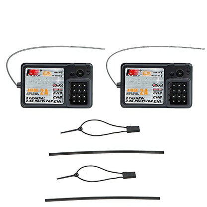Flysky FS-A3 3CH Receiver 2.4G for FS-GT5 GT2E GT2F GT2G iT3B iT3C, 2PCS - size: 2 Pcs
