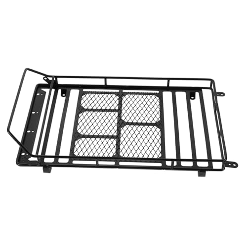 PRETYZOOM Rc Crawler Car Roof Storage Rack Heavy Duty Luggage Bracket Black Shelf Bracket for Simulation Climbing Car