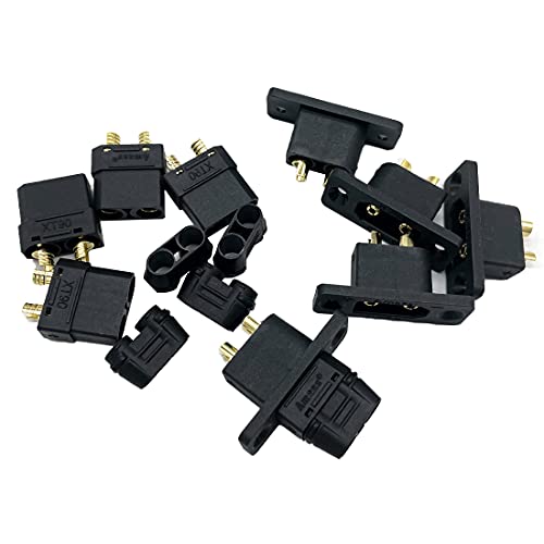 5Pairs XT90E-M+XT90 Mountable Male Female Durable Plug Connector for RC Model Multicopter