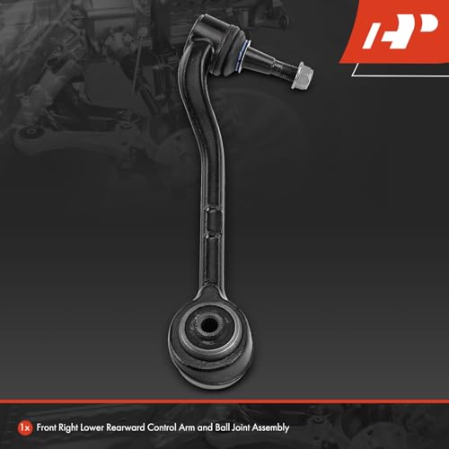 A-Premium Front Right Rearward Lower Control Arm, with Ball Joint & Bushing | Compatible with BMW E53 E70 Series - X5 2000-2006, Fix Clunking Noise Over Bumps