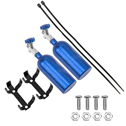 Simulation Nitrogen Bottle Decoration Part Accessory & RC Body Clips Pins with Fixing Bracket Aluminum Pull Tabs Mount