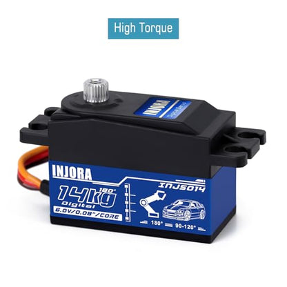 INJORA 14 kg Low Profile High Torque Digital Servo for 1/10 RC Crawler