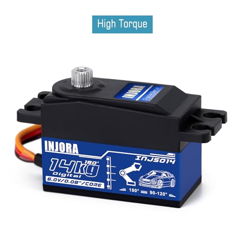 INJORA 14 kg Low Profile High Torque Digital Servo for 1/10 RC Crawler