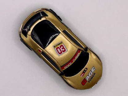 Mini RC 1:58 Scale Small Pocket Portable Micro Racing Car Can Miniature Coke Can Upgraded 2.4G Wireless Radio Remote Control for Multi-Users (Qty. 1 = 1 Can) (Gold) - color: Gold