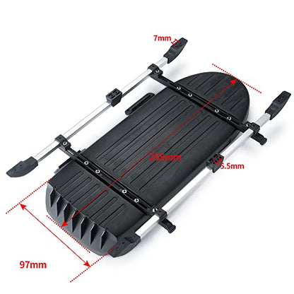 RC-Hub Plastic Roof Trunk Luggage Rack Box for 1/10 TRX-4 TRX-6 RC Crawler Car,Roof Top Carrier Storage Luggage Box for RC Crawler (Black) - color: Black