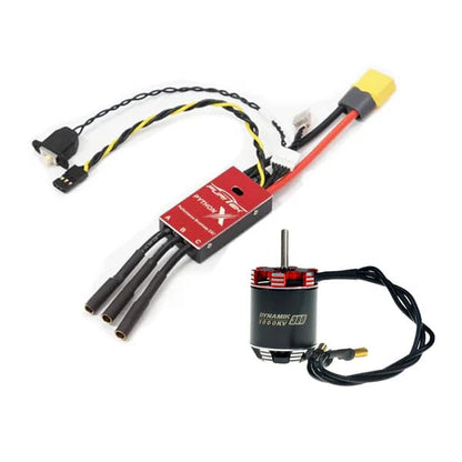 FURITEK Python X Brushed/BRUSHLESS ESC with DYNAMIK 380 Motor for 1/10 RC Crawlers - Remote Control Car, RC Cars Electronics Upgrade for 1/10 Scale Axial SCX10, FMS FCX10 (HELIDIRECT)