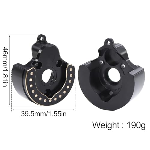 Brass Steering Knuckles Portal Front and Rear Cover Weights for 1/10 RC Crawler Car Vanquish VS4-10 Phoenix F10 Portal Axle Lower COG