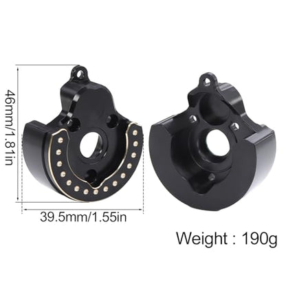 Brass Steering Knuckles Portal Front and Rear Cover Weights for 1/10 RC Crawler Car Vanquish VS4-10 Phoenix F10 Portal Axle Lower COG
