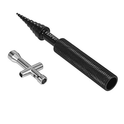 RC Bearing Removal Tool Cross Wrench 2MM-14MM for RC Car Skateboard(Black) | Ball Bearing Driver Install Remove Tool Mini Cross Tool Aluminum Alloy, Aesthetically Pleasing and Compatible - color: Black