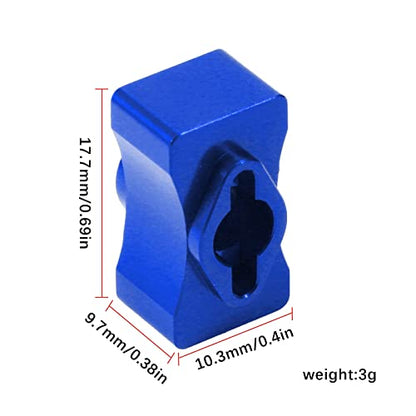 kingsea RC Metal Lock Straight Shaft Differential Posi Locker Spool Upgrade Parts Compatible with Team Associated DR10 Drag Race Car (Blue) - color: Blue