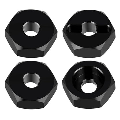 MORLORDY 4Pcs 12mm Wheel Hex Hub Adapters for 1/16 Scale RC Cars Losi Mini JRX2 & JRXT Upgrade Part