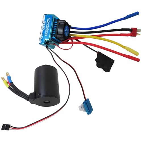 Water Resistant Brushless Motor and ESC Combo Fit for 1:8 1:10 RC Car Accessories