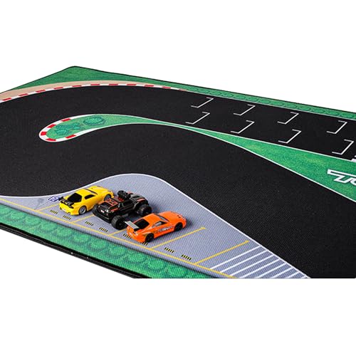 SPEEDY BEE Turbo Racing 1:76 RC Drift Car Race Track Mat: Portable Rubber 950x500mm Entry-Level Racing Track for Turbo Racing C64 C75 C73 C65 C72 Mini RC Drift Cars