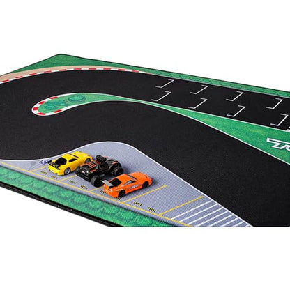 SPEEDY BEE Turbo Racing 1:76 RC Drift Car Race Track Mat: Portable Rubber 950x500mm Entry-Level Racing Track for Turbo Racing C64 C75 C73 C65 C72 Mini RC Drift Cars