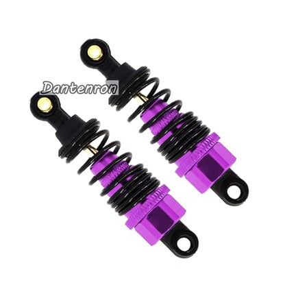 4Pack RC Car 102004 Adjustable Shock Absorber Damper Upgrade Parts Replacement Accessory 68mm For 1/10 RC On Road Drift Rally Car HSP 94102 94122 HPI Losi Axial Tamiya Redcat (Purple) - color: Purple