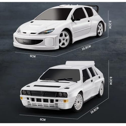 LD2802 1/28 RC Drift Car, Full Proportional 4WD Remote Control Racing Vehicle, High Speed Electric Car for Adults, Mini Hobby Grade Model Gift (White) - color: White (Ld2802)