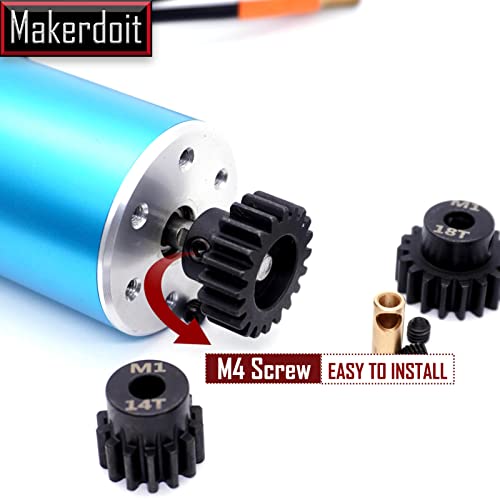 Mod 1 Pinion Gear 5mm 14T 16T 18T 20T 22T Mod1 M1 Pinion Gear 5mm Shaft - size: 14T 16T 18T 20T 22T