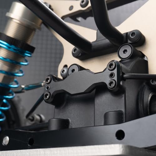 Aluminum Rear Sway Bar Assembly, Anti-Roll Stabilizer Rod and Anti-Sway Bar Mount Set, Black RC Upgrade Parts Compatible with 1/5 LOSI 5IVE-T 2.0 RC Buggy Car