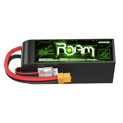 OVONIC 6S Lipo Battery 2200mAh 22.2V 150C with XT60 Plug for RC Truck Truggy Buggy Tank RC Car Racing Hobby