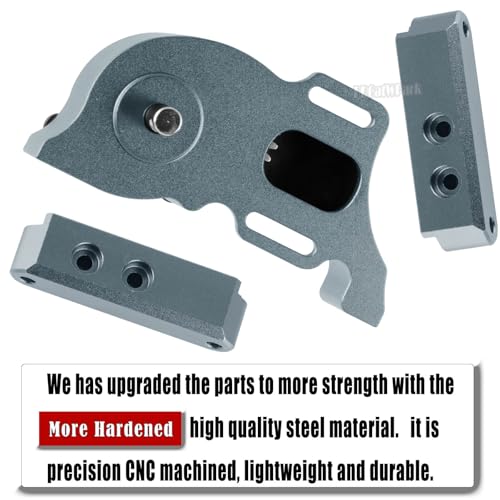 RC LCG Transmission Gearbox Upgrades Part for 1/10 SCX10 SCX10 II 90046 SCX10 III AXI03007 RC Crawler Car,Aluminum Low Center of Gravity highperformance Transmission Gearbox,Titanium - color: Titanium - (Gearbox)
