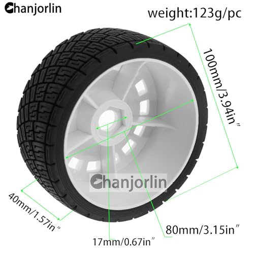 1/8 RC On Road Tires And Plastic Street Wheels 17mm Hex OD 3.94'' 1/7 Rally Racing Tyres For 1:8 1:7 Touring Street Drift Car Tamiya HPI WR8 HSP ARRMA Redcat Losi Kyosho GT2 VRX W10 (Black) - color: Black