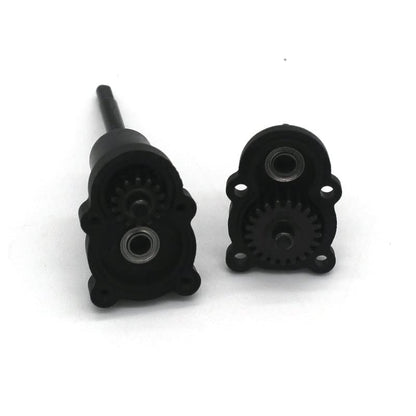 FCX24 Upgrades Gears, Metal Harden Steel Portal Axle Drive Gear Set, 21T＆14T, Steering Cup Rear Wheel Seat Gear for FMS FCX24 1/24 RC Crawler Car Upgrades Parts Kit (8PCs Black) - color: 8pcs Black