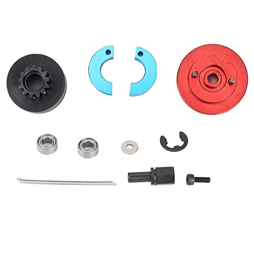 RC Nitro Engine Clutch Set 13T Speed Variator Bell Springs Metalmaterial Blue Red 1:10 Car Buggy Truck Short Course Crawler (Red)