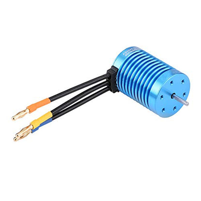 F540 RC Brushless Motor, Sensorless Brushless Motor RC Car Motor 3000KV 4370KV High Torques with 3.175mm Shaft for 1/10 1/12 Truck Crawler (3000KV)