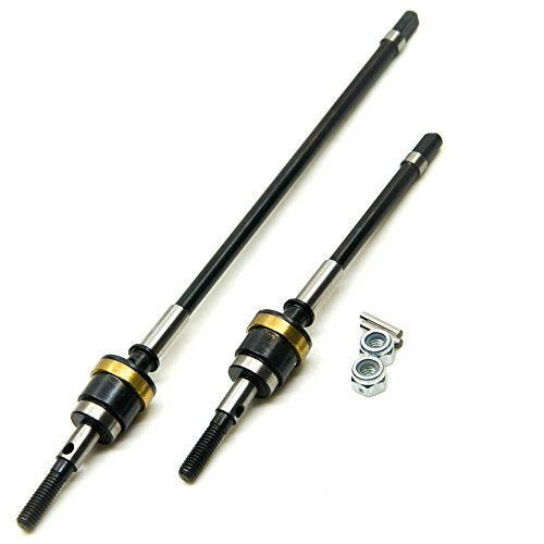 QUE-T Heavy Duty Steel Front CVD Drive Shaft for 1/10 RC Axial Wraith 90018