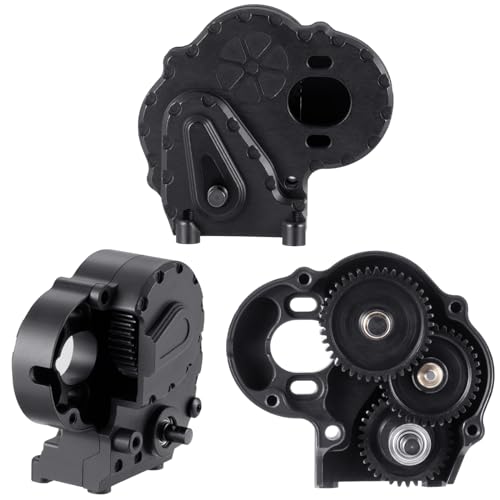 RCHUBAM RC Complete Transmission Assembly for 1/18 Axial UTB18 Capra | Aluminum Transmission Gearbox Assembly,RC Rock Crawler Upgrade Parts