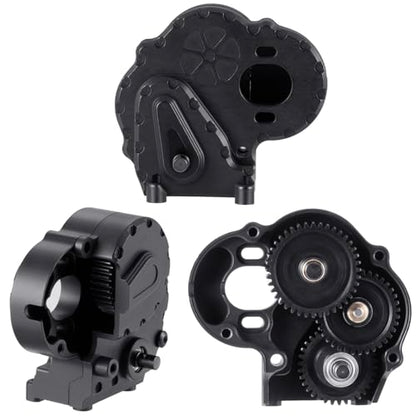 RCHUBAM RC Complete Transmission Assembly for 1/18 Axial UTB18 Capra | Aluminum Transmission Gearbox Assembly,RC Rock Crawler Upgrade Parts