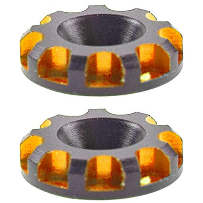 4Pack Vgoohobby Universal Rear Wing Buttons Gasket Compatible with Arrma Traxxas HPI HSP Redcat Axial Tamiya 1/10 RC Off Road Buggy Racing Car (Gold) - color: Gold