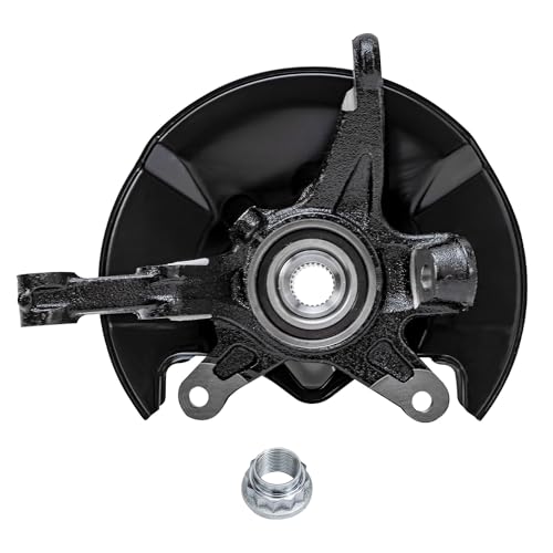 Detroit Axle - Front Steering Knuckles & Wheel Hub Outer Tie Rod Ends | Replacement for 2006-2011 Honda Civic DX DX-G EX EX-L LX LX-S Sport - size: 4SU47730/Kit
