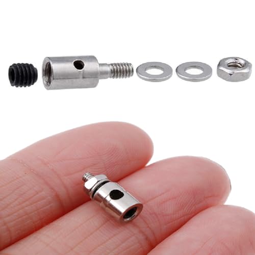 30Pcs 304 Stainless Steel 0.047"x10.24" Z Pushrods and Nylon Lock on Control Horns 0.79"x0.43" and Push Rods Connector Linkage Stopper Dia 0.05" for RC Airplane Model Aircraft DIY Parts