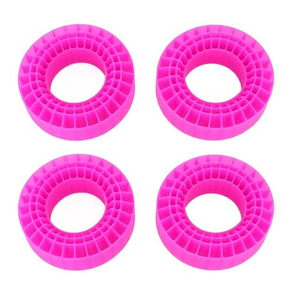 1.9 Tire Inserts Silicone Rubber Insert Foam, Silicone Insert Foam Fit 1.9 Wheel Tires, Silicone Tire Inserts Fit Wheel Tires 1/10 Crawler Accessories Red (Rose Red) - color: Rose Red