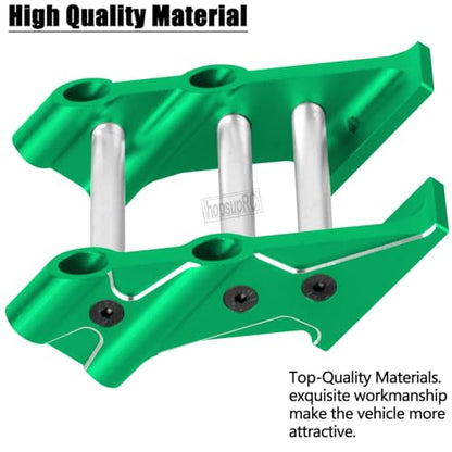 RC Wing Mount Upgrades Part for 1/10 Kraton Outcast 4X4 4S V2 BLX,Alloy Rear Wing Mount Hops Up,Replace ARA320631,Green - color: Green(parts)