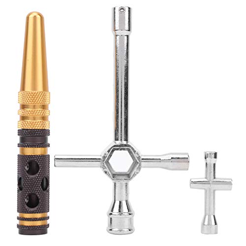 RC Car Body Reamer & Cross Wrench Set | 2 - in - 1 Hole Opener & 10 Sleeves for RC Cars/Trucks | Sturdy Metal RC Accessories Kit