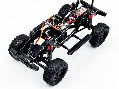 HOBBYPLUS CR-18P V3 Brushless Rushmore in Metallic Cyan - 1/18 Scale RC Truck Crawler with Off-Road RC Trucks Features, Portal Axles & Metal Gears - Ready-to-Run (1810416-V3) - color: Rushmore - Metalic Cyan (1810416-v3)