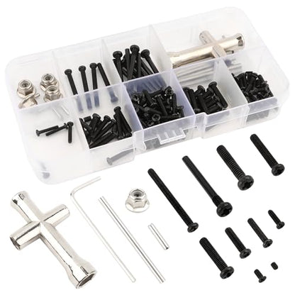 Screws Kit Parts KS001 Replacement Screw for All 1/14 H14BM 14301 14302 14210 1/16 Scale H16BM H16BM H16PL H16DR H16E 16208 16210 RC Cars Trucks