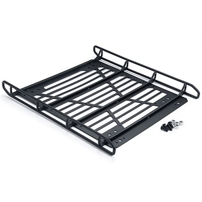 MORLORDY Stainless Steel RC Roof Rack Luggage Rack Set for 1/10 RC Crawler Car Accessories SCX10 III Upgrades JLU AXI03007 Parts