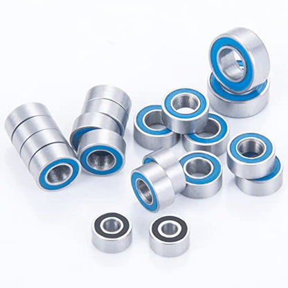 20Pcs Metal Ball Bearings Rubber Ring Axle Bearing for Axial SCX24 | 1/24 RC Crawler Car Upgrades Parts Accessories