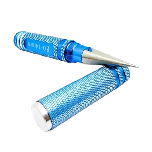COMODO 0-14mm Metal Reamer Tool Compatible with RC Cars Aircraft Models Body Shells for Hole Expanding and Finishing(Blue) - color: Blue