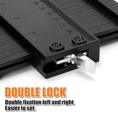 Saker Connection Profile Gauge,Contour Gauge Duplication,Precisely Copy Irregular Shape,Irregular Woodworking Tracing,Must Have Tool for DIY Handyman, Construction (5+10 INCH Connection) - style: Connectable Black（5+10inch）