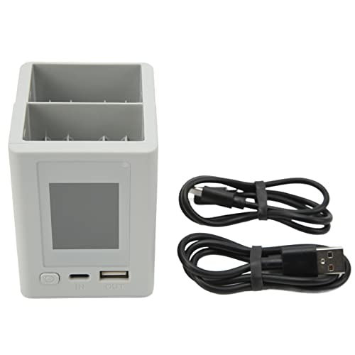2 Way PD Fast Charging Hub for 3 Drones with LCD Display Portable Dual Channel Battery Pack for 2 SE Gray